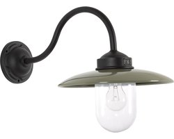 KS Verlichting wandlamp Solingen E27 Aluminium Zwart Taupe