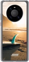 6F hoesje - geschikt voor Huawei P40 Pro -  Transparant TPU Case - Sunset Surf #ffffff