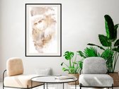 Poster - Mysterious Look (Beige)-40x60