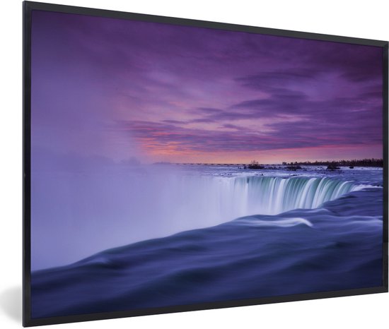 Fotolijst incl. Poster - Waterval - Amerika - Niagara Falls - 120x80 cm - Posterlijst