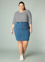 YESTA Heavenly Rok - Mid Blue Denim - maat X-0(44)