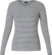 YESTA Helya T-shirt - White/Dark Blue - maat 2(50)
