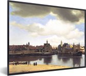 Fotolijst incl. Poster - View of Delft - Johannes Vermeer - 40x30 cm - Posterlijst