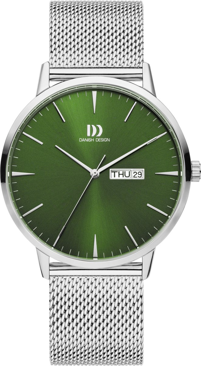 Danish Design Akilia Horloge - Danish Design heren horloge - Groen - diameter 41 mm - roestvrij staal