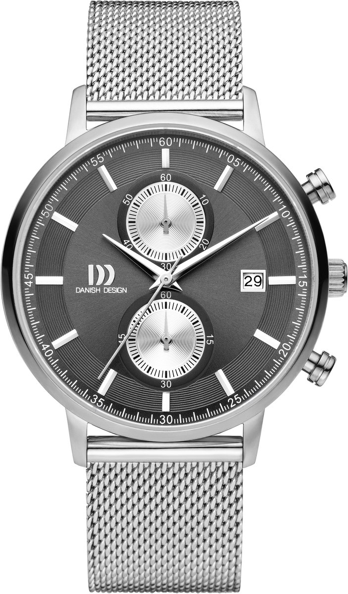 Danish Design IQ64Q1215 horloge heren - zilver - edelstaal