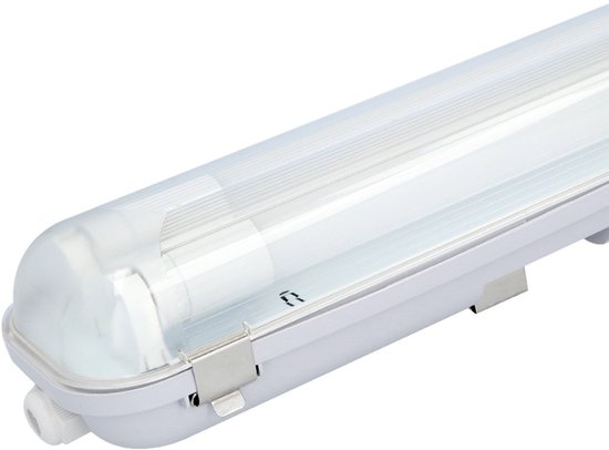 HOFTRONIC - LED TL armatuur met lamp - 120cm - 36 Watt 3960 Lumen (110lm/W) - 3000K IP65 Waterdicht voor binnen en buiten - T8 G13 fitting - Flikkervrij - Koppelbaar