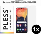 Samsung A40s en Samsung A30s Screenprotector Glas - 1x - Pless®