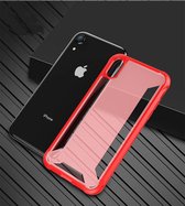 PC + TPU schokbestendige beschermhoes voor iPhone XR (rood)