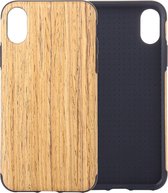 Rosewood Texture TPU Case voor iPhone XS Max