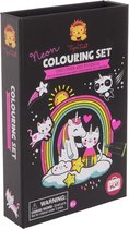 Tiger Tribe Neon Kleurset - Unicorn & Friend - Vanaf 5 jaar - Met opbergbox