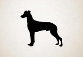 Silhouette hond - Magyar Agar - M - 60x70cm - Zwart - wanddecoratie