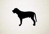 Silhouette hond - Broholmer - XS - 22x30cm - Zwart - wanddecoratie