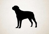 Silhouette hond - Rotweiler - S - 45x50cm - Zwart - wanddecoratie