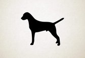 Silhouette hond - Dalmation - Dalmatiër - S - 45x57cm - Zwart - wanddecoratie