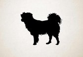 Silhouette hond - Kromfohrlander - S - 45x57cm - Zwart - wanddecoratie