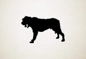 Silhouette hond - Grand Griffon Vendeen - S - 38x60cm - Zwart - wanddecoratie