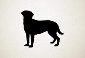 Silhouette hond - Goldador - Goldador - S - 45x52cm - Zwart - wanddecoratie