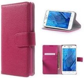 Huawei G620 Hoesje Wallet Case Roze