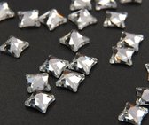 HOTFIX STARLET CRYSTAL, 6 mm x 6 mm, Hotfix, 50 stuks