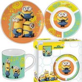 SET ONTBIJT MINIONS 3 keramische onderdelen