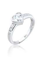 Elli Women's Lady Ring 925 Silver 1 Zirconia 58 Zilver 32020153