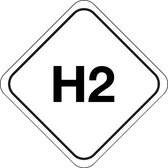 H2 gas sticker 300 x 300 mm