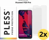 Huawei P20 Pro Screenprotector Glas - 2x - Pless®