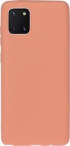 Samsung Galaxy Note 10 Lite Hoesje - Mobigear - Color Serie - TPU Backcover - Oranje - Hoesje Geschikt Voor Samsung Galaxy Note 10 Lite