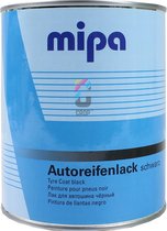 MIPA Autoreifenlack Schwarz - Pneu noir 1 litre