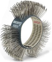 MONTI MBX Flexibele RVS borstelbanden BLAUW GROF 23mm / 10 stuks - Fijn