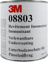 3M Body-Coat Brush - Verkwastbare Underbodycoating Zwart - Blik 1kg