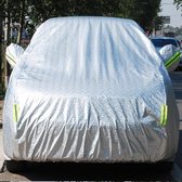 PEVA Polyesterdoek Anti-stof Waterdicht Zonwerend Anti-bevroren Anti-kras Warmteafvoer SUV Autohoes met waarschuwingsstrips, Past op auto's tot 5,1 m (199 inch) in lengte