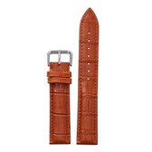 Kalfsleer afneembare horlogebandje, specificatie: 12 mm (lichtbruin)