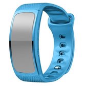 Voor Samsung Gear Fit2 Pro siliconen vervangende horlogeband, maat: L (hemelsblauw)