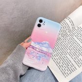 Olieverf patroon TPU beschermhoes voor iPhone 11 Pro (piek)