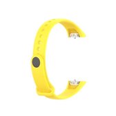 Voor Samsung Galaxy Fit SM-R370 siliconen glanzende spijkerknop vervangende riem horlogeband (geel)