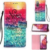 Voor Samsung Galaxy S20 FE 3D Schilderen Horizontale Flip Leren Case met Houder & Kaartsleuf & Lanyard (Catch Dream)