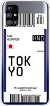 Voor Samsung Galaxy M51 Boarding Pass Series TPU telefoon beschermhoes (vlag Tokyo)