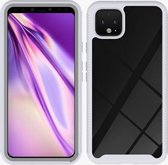 Voor Google Pixel 4 XL Starry Sky Solid Color Series Schokbestendige pc + TPU beschermhoes (wit)