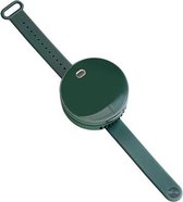 G3 Portable Outdoor Kids USB Mini Mirror Leafless Watch Fan (groen)