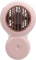 A28 Hangende nekventilator USB handheld desktop draagbare ventilator (roze)