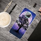 Voor Xiaomi Mi 10T Lite 5G schokbestendig geverfd transparant TPU beschermhoes (Moon Tree)