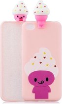 Voor Xiaomi Redmi Go schokbestendig Cartoon TPU beschermhoes (ijs)