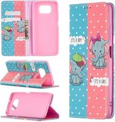 Voor Xiaomi Poco X3 Gekleurde Tekening Patroon Onzichtbare Magnetische Horizontale Flip PU Lederen Case met Houder & Kaartsleuven & Portemonnee (Olifant)