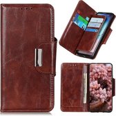 Voor Geschikt voor Xiaomi Redmi 9T Crazy Horse Texture Horizontale flip lederen tas met houder & 6-kaartsleuven en portemonnee (bruin)