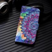 3D-schilderijpatroon Gekleurde tekening Horizontale flip PU-lederen tas met houder & kaartsleuven en portemonnee voor Xiaomi Redmi 6A (olieverfschilderij Mandala)