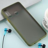 Voor Galaxy A20s Skin Hand Feeling Series Anti-fall Frosted PC + TPU Case (groen)