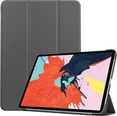 Voor iPad Air 2020 10.9 Custer Texture Horizontale Flip Leren Case met Drie-vouwbare Houder & Slaap / Wekfunctie (Grijs)