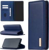 Voor Samsung Galaxy A50 2 in 1 afneembare magnetische horizontale flip lederen tas met houder & kaartsleuven & portemonnee (blauw)