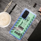 Voor OnePlus 9 Pro Boarding Pass Series TPU telefoon beschermhoes (Green New York)